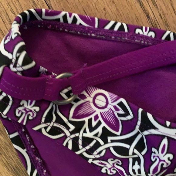 converse purple black floral bikini bottoms - Picture 4 of 7